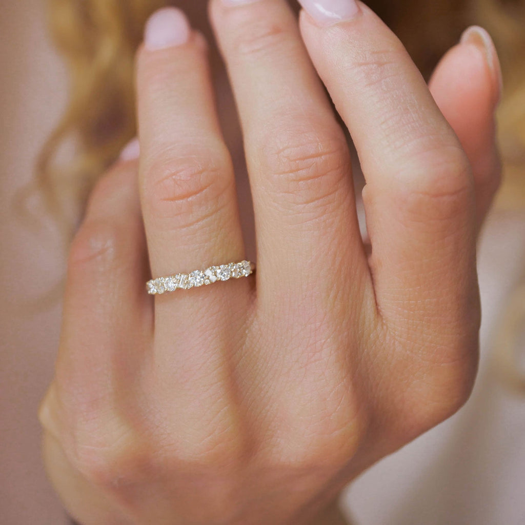 Confetti Eternity Band — 18k Gold