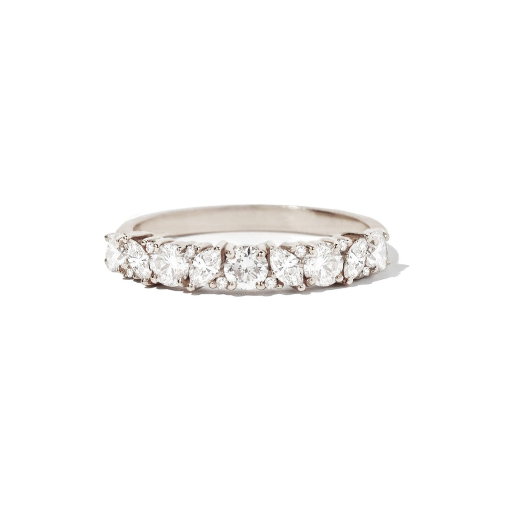 Confetti Mosaic Band — Silver