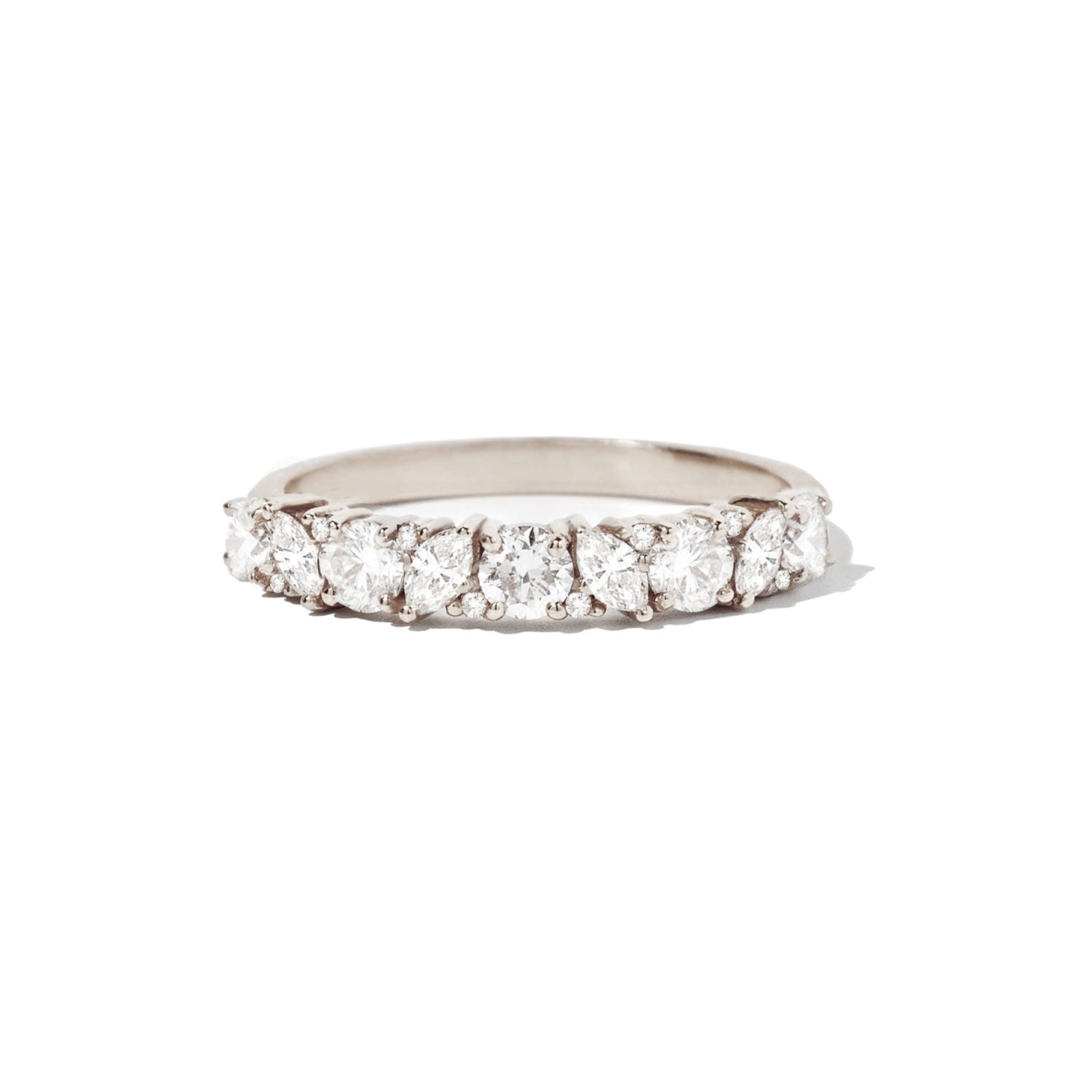 Confetti Mosaic Band — Silver